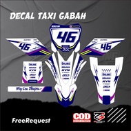 Decal Ojek Gabah Decal Taxi Gabah Yz New Decal Ojek Gabah Vinyl Material Hologram Material Free Cust