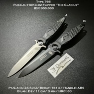 Pisau Outdoor EDC Russian HOKC The Gladius Flipper