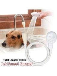 1個多功能龍頭花洒滲水器排水器過濾器軟管水槽洗頭淋浴伸縮器浴室寵物浴缸清理用品