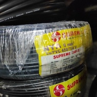 SINGLE WIRE CABLE 6MM 1X6MM SUPREME BLACK METER RETAIL CUT