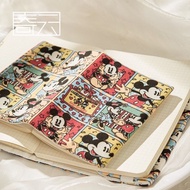 Mickey Comics Fabric Book Cover A5 A6 Cartoon Handmade Book Cover Adjustable Notebook Book Cover