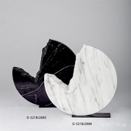 Modern Marble Ornament Geometric Shape Wabi-Sabi Style Accessories  Model Room Living Room Bookcase 