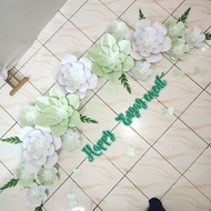 paper flower kertas jasmine elegan 1 paket lengkap  ( nama perekat packing ) HIASAN LAMARAN  BACKDRO