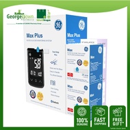 GE MAX PLUS BLOOD GLUCOSE MONITORING SYSTEM STARTER PACK + STRIP + LANCET + ALCOHOL SWAB
