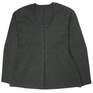 ADAM ET ROPE 2024 秋冬鉤扣外套開襟衫 GAK74520 均碼 炭灰色針織上衣 [二手] [ADAM ET ROPE]