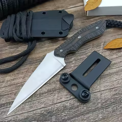 Tactical CR 2388 Fixed Blade EDC Pocket Knife 8Cr13Mov Blade G10 Handle Outdoor Hiking Hunting Knife