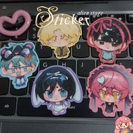 KUKURICALOT | [ ALNST ] Alien Stage glitter stickers  (au figures)