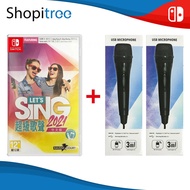 Nintendo Switch Let's Sing 2021 [2 Mic Bundle]