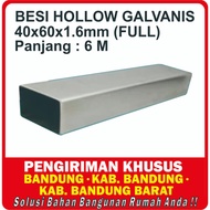 Hollow Galvanis 40 x 60 (KTK FULL) Besi Hollow Galvanis 40 x 60 x 6