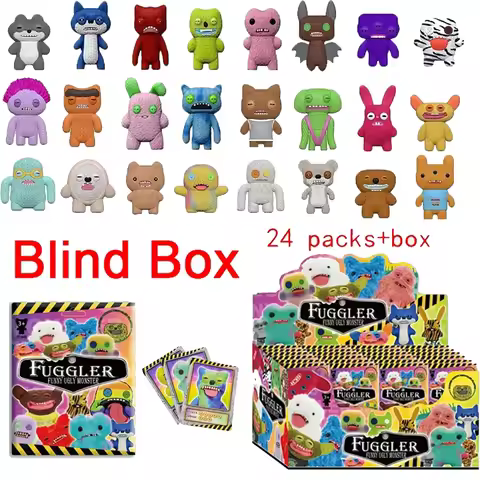Ugly Fuggler Monsters Series Grin Oogah Boogah Rabid Rabbit Sasquoosh Blind Box Assembly Collection 