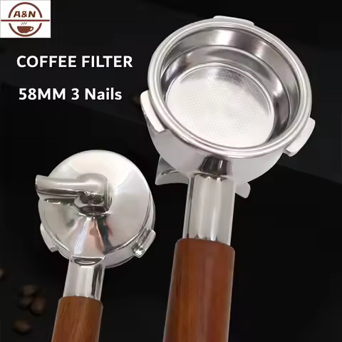 58mm Coffee Portafilter for Hibrew H13/Barsetto/Oster/Breville Max VCF-125X & GeviE020DE – Single/Du