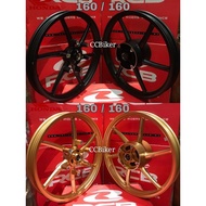 Racing boy RCB SP522 RS150 RS150r RSX115 RSX ABS 160/160x17 185/250x17 (6 Batang) Matt Black/ Gold/ 