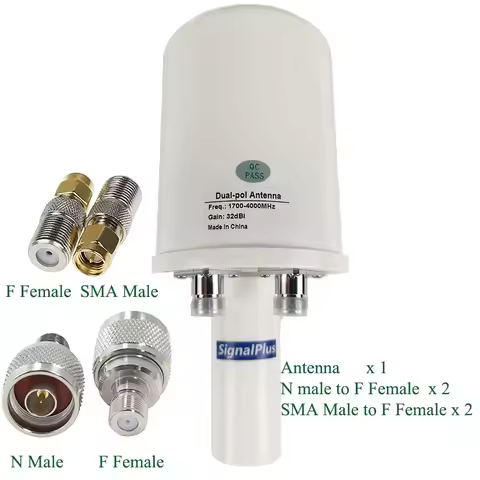 SignalPlus Special for Saudi Arabia Dual polarity feed antenna 1700-4000MHz 4g 5g dish reflector 2x 