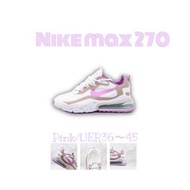 韓國代購現貨免運 Nike Air Max 270 React奶茶色 白色 白藍紅 雲朵棉花糖 情侶款男女鞋