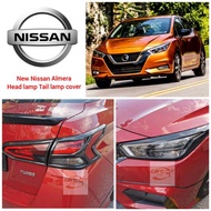 New Nissan Almera chrome / carbon head lamp tail lamp cover headlight cover Almera accessories *read