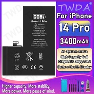 Diagnostic Battery 3400mAh Show Genuine Part No Pop Up Message for iPhone 14 Pro New High Quality Re