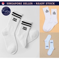 [SG Seller] Unisex Graphic Crew Socks
