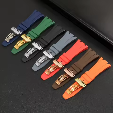 High Quality Rubber Watch Strap 26mm 28mm Watchband For AP 15400 15202 15500 15703 26470SO Royal Oak