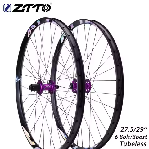 ZTTO MTB DR390 Tubeless Wheelset 27.5 29 32Hole Disc Brake Hub 36T Ratchet AM DH Wheelset 110 148 Bo