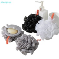 abongsea 1 Piece Of Soft Loofah Sponge Bath For Soap 2-in-1 Soap Dispenser And Body Scrub Bathroom E