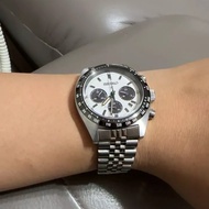 20 21mm Sliver Hollow Curved End Solid Screw Links Watch Band Jubilee strap For Seiko 5 For Seiko Pa