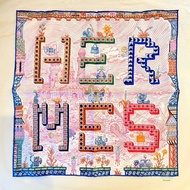 【 全新商品 】Hermes 愛馬仕 絲巾大冒險 方巾 裱框方巾 領巾 頭巾 45 x 45 公分