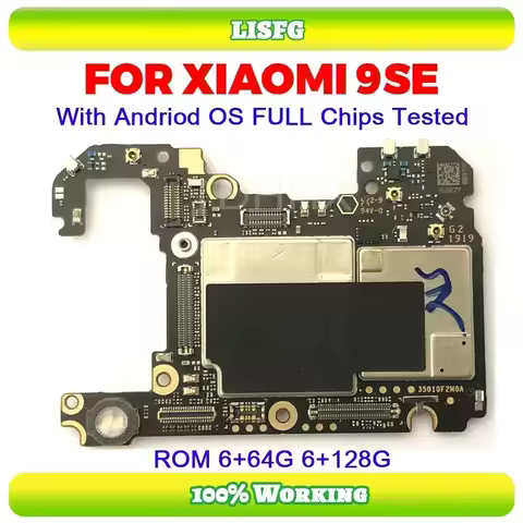 For Xiaomi Mi9 SE Mi 9 SE MI 9SE Motherboard 64GB 128GB Original Unlocked For Xiaomi Mi9 MI 9SE Logi