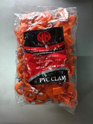 PVC CLAM 1/2, 3/4 and 1 BLUE AND ORANGE