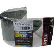 [TEEZ] Mirror Shield SHOEI CWR-F2 PINLOCK Titanium Silver Dark Smoke