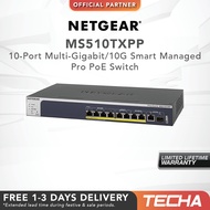 Netgear MS510TXPP | 8-Port Multi-Gigabit Ethernet PoE+ Smart Switch with 2 Dedicated 10-Gigabit Uplink Ports