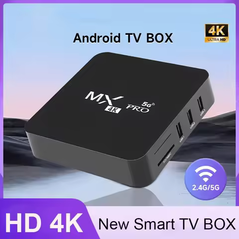 TV Box MXQ Pro 2024 Smart Tv Box Android 2.4/5G 8GB ROM 3D Youtube Media Player Home Theater TV For 