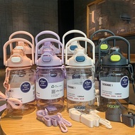 2 Liter Water Bottle Dual Head Large Capacity Leakproof Tritan BPA Free Water Bottle With Strap