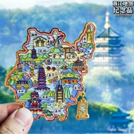 magnet peti ais cute magnet Zhejiang Kontur Logam Magnet Magnet Cenderamata Pelancongan Kreatif Hang