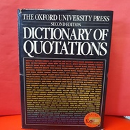 BUKU THE OXFORD UNIVERSITY PRESS SECOND EDITDICTIONARY OF QUOTATIONS