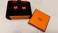 全新 Hermes Mini Pop H耳環(橙紅) 折上折‼️