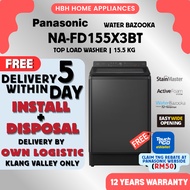 [FREE BASIC INSTALL] Panasonic NA-FD155X3BT 15.5kg Powerful Clean & Convenient Top Load Washing Mach