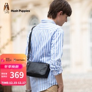 暇步士（Hush Puppies）斜挎包真皮男包复古单肩包牛皮邮差包小挎包男 HA-2011708W-5710