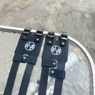LEATHER STRAP DOUBLE GATE HSN UNTUK TOECLIP FIXIE ATAU FIXED GEAR-veestore01