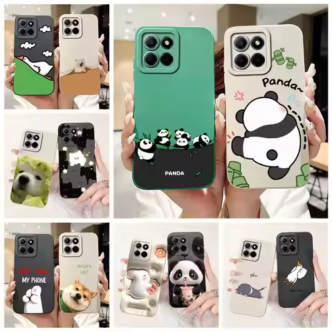 For Honor X8b Case Honor X8a Cute Panda Cartoon Cover Soft Silicone Phone Case For Honor X8a X 8b Ho