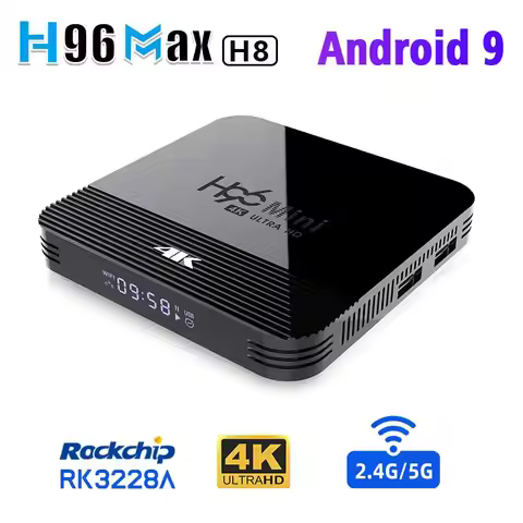 H96 Mini H8 TV Box Android 9.0 2GB 16GB BT 2.4G 5G Wifi 4K HDR Video Media Player