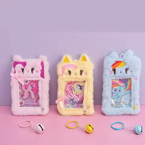 Kawaii My Little Pony Card Bag Pinkie Pie Starlight Glimmer Cute Student School Board Bus Meal Card