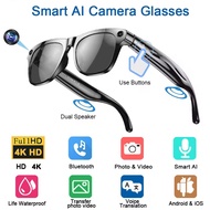 2026 AI Smart Glasses 4K HD Video 800W Camera WiFi Transfer Bluetooth Call Voice Assistant Chat GPT