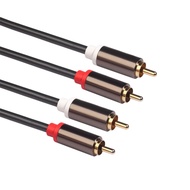 Audio Cable Thickened Aluminum Alloy Gold Plated Plug for TV CD Player Amplifier Tinned Copper Wire 