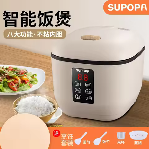Rice Cooker Household 3 Liters Small 2-3 People Cooking Mini Multi-functional Dormitory Rice Cooker 