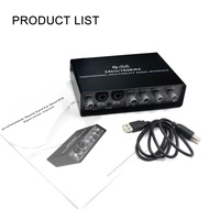 XGES Q-24 การ์ดเสียง Q24 2 ช่อง GAIIN Soundcard pc การเชื่อมต่อฟรี คอมพิวเตอร์ 48V บันทึกภายใน Hi-Z