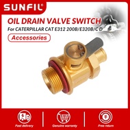CJ7F อุปกรณ์เสริมเครื่องยนต์รถขุด Oil Pan Oil Drain Valve Switch อุปกรณ์เสริมรถขุดสำหรับ Caterpillar