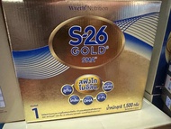S26 gold สูตร1 SMA 1500g. 1กล่อง อายุ14/5/26