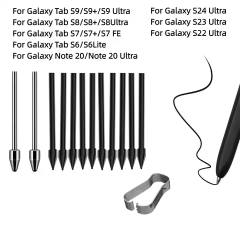 Metal Nibs/Tips Replacement for Samsung Galaxy Tab S9/S9FE+/S9 Ultra/S8/S8+/S8 Ultra/S7/S7 FE/S6/S6 