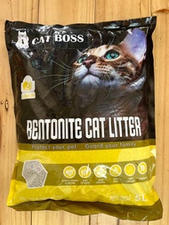 CAT BOSS ทรายแมวพรีเมี่ยม แคท บอส กลิ่นเลม่อน ขนาด 5 ลิตร