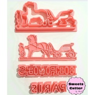 Designer Brand Fondant Cutter 4in Length with imprint